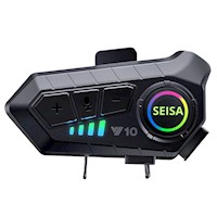 Auriculares Inalámbricos para Casco SEISA MT-Y20MAX IPX6 Luces RGB